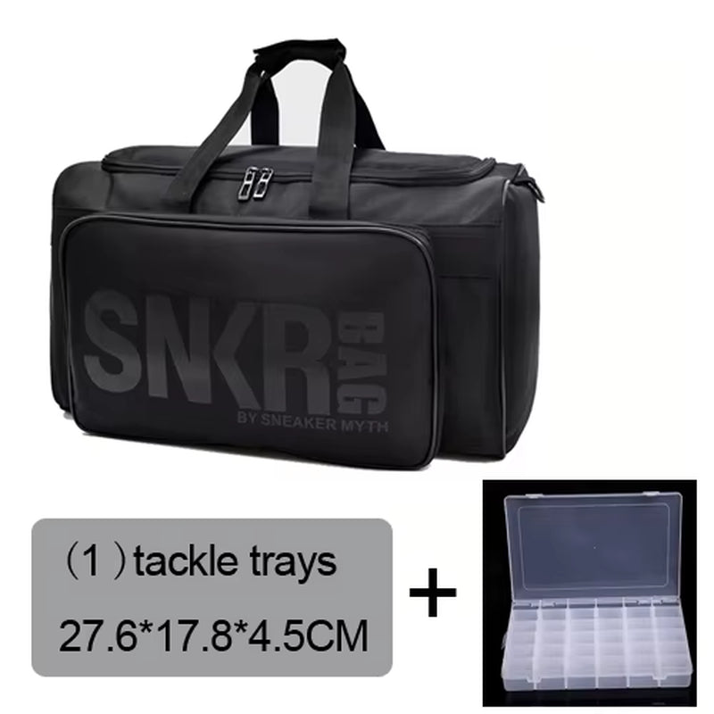Large Multiple Compartment Sport Training Gym Bags Men Sneaker Gym Bag Shoes Packing Cube Organizer Waterproof Shoulder Bag SNKR