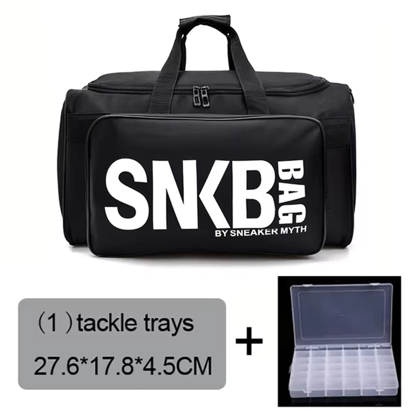 Large Multiple Compartment Sport Training Gym Bags Men Sneaker Gym Bag Shoes Packing Cube Organizer Waterproof Shoulder Bag SNKR